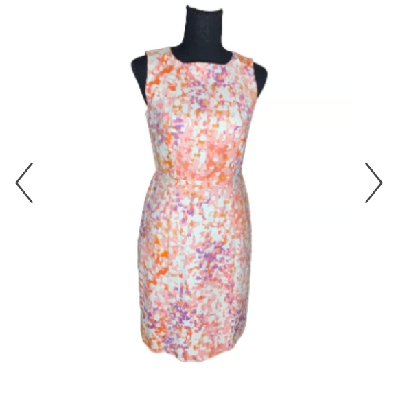 Ann Taylor Multicolor Sleeveless Midi Dress - Picture 2 of 10